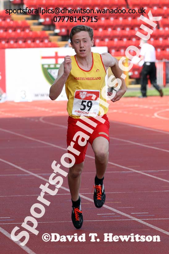 Junior boys 100 metres, English Schools Track and Field. Photo: David T. Hewitson/Sports for All Pics